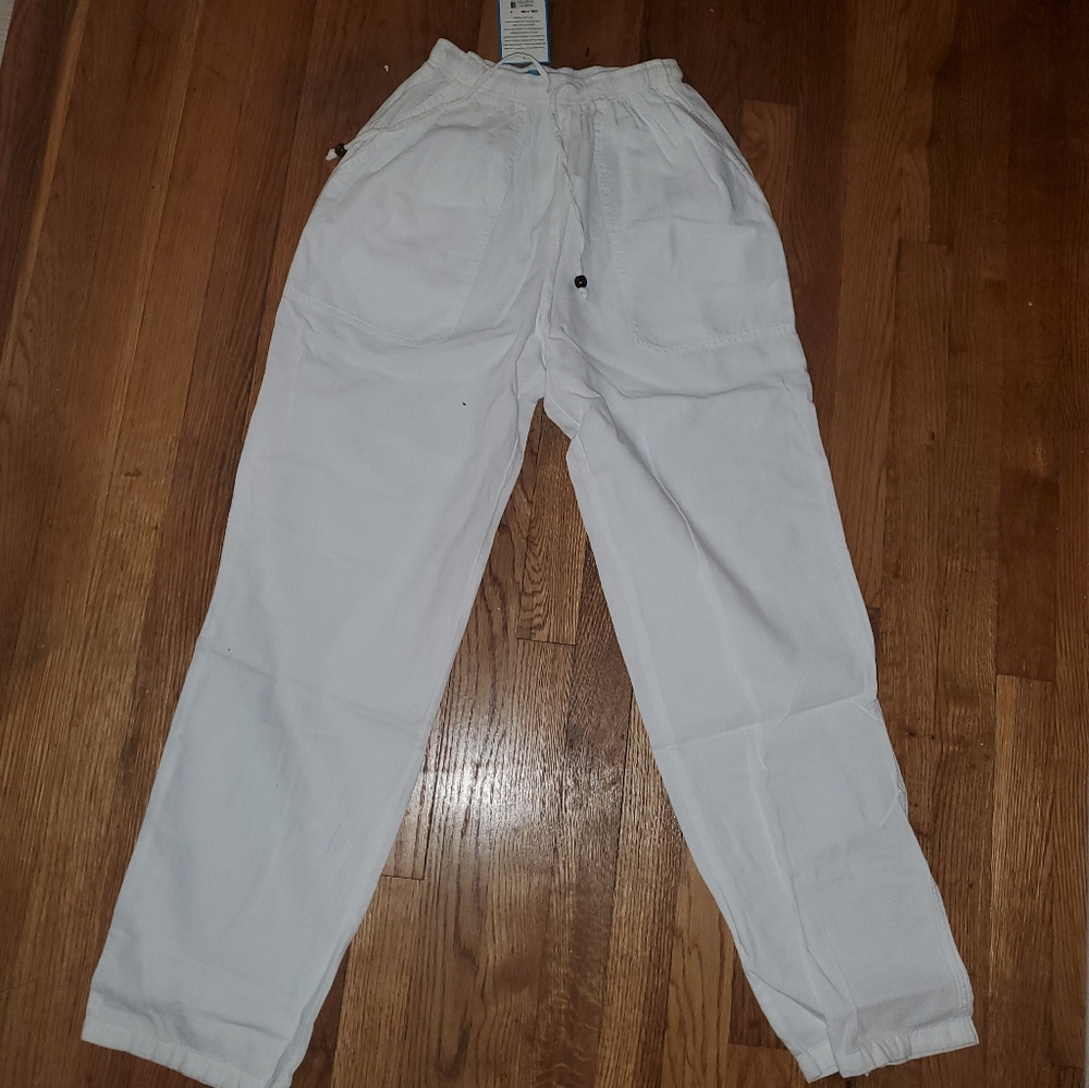 NWT White Linen Pants